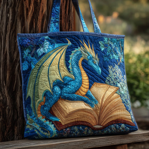Bookish Dragon Quilted Tote Bag GFTONL5751