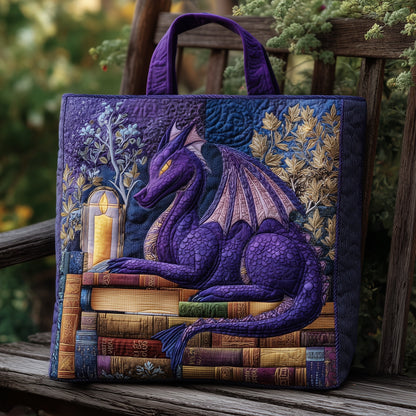Purple Dragon Quilted Tote Bag GFTONL5783