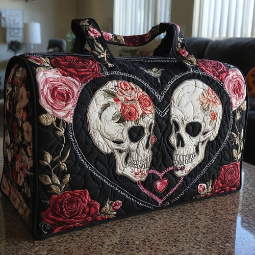 Skull Couple Quilted Duffle Bag GFTONL5807