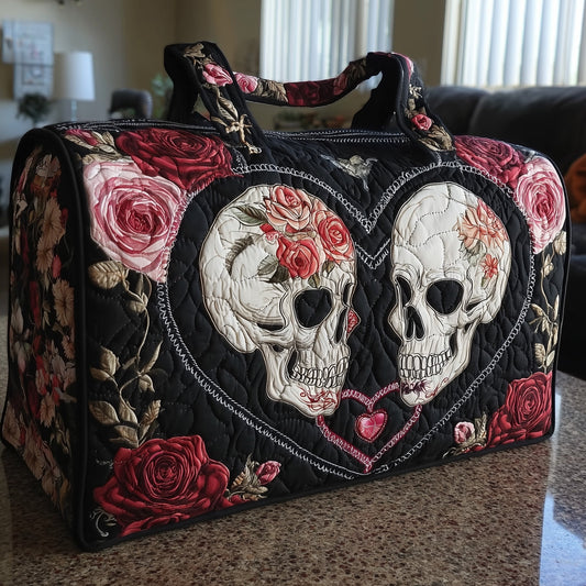 Skull Couple Quilted Duffle Bag GFTONL5807