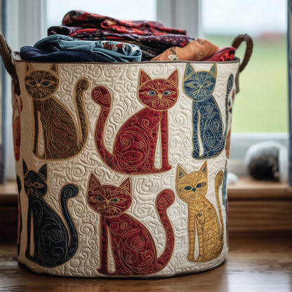 Catitude Quilted Laundry Basket GFTOTP11009
