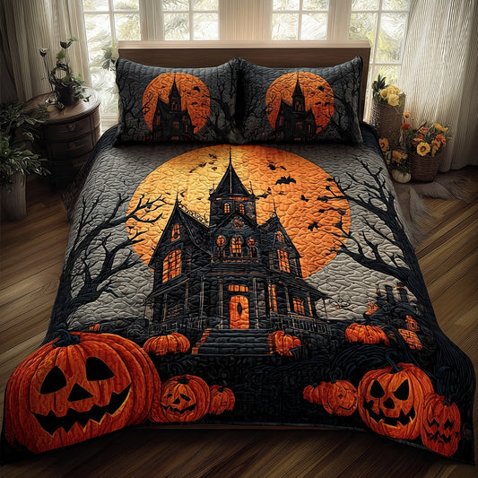 Haunted House 3-Piece Quilted Bedding Set GFTONL5955