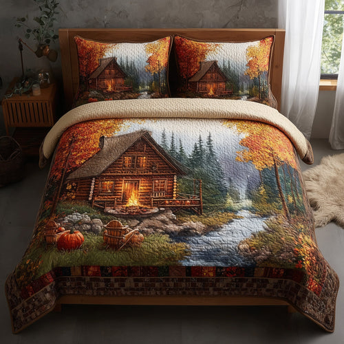 Harmony Fall 3-Piece Quilted Bedding Set GFTONL5990