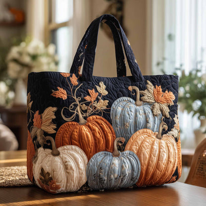 Elegant Pumpkin Quilted Tote Bag GFTONL6038