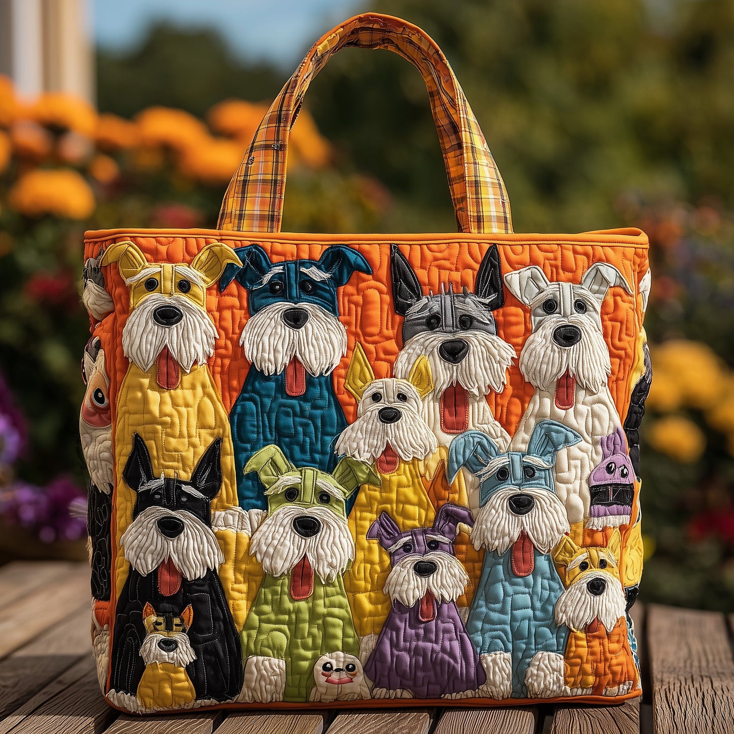 Schnauzer Quilted Tote Bag GFTONL6153
