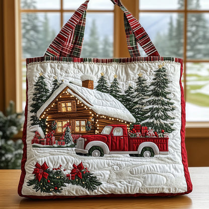 Peaceful Cabin Quilted Tote Bag GFTONL6331