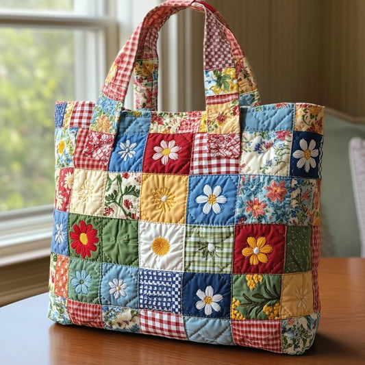 Garden Bloom Quilted Tote Bag GFTONL6550