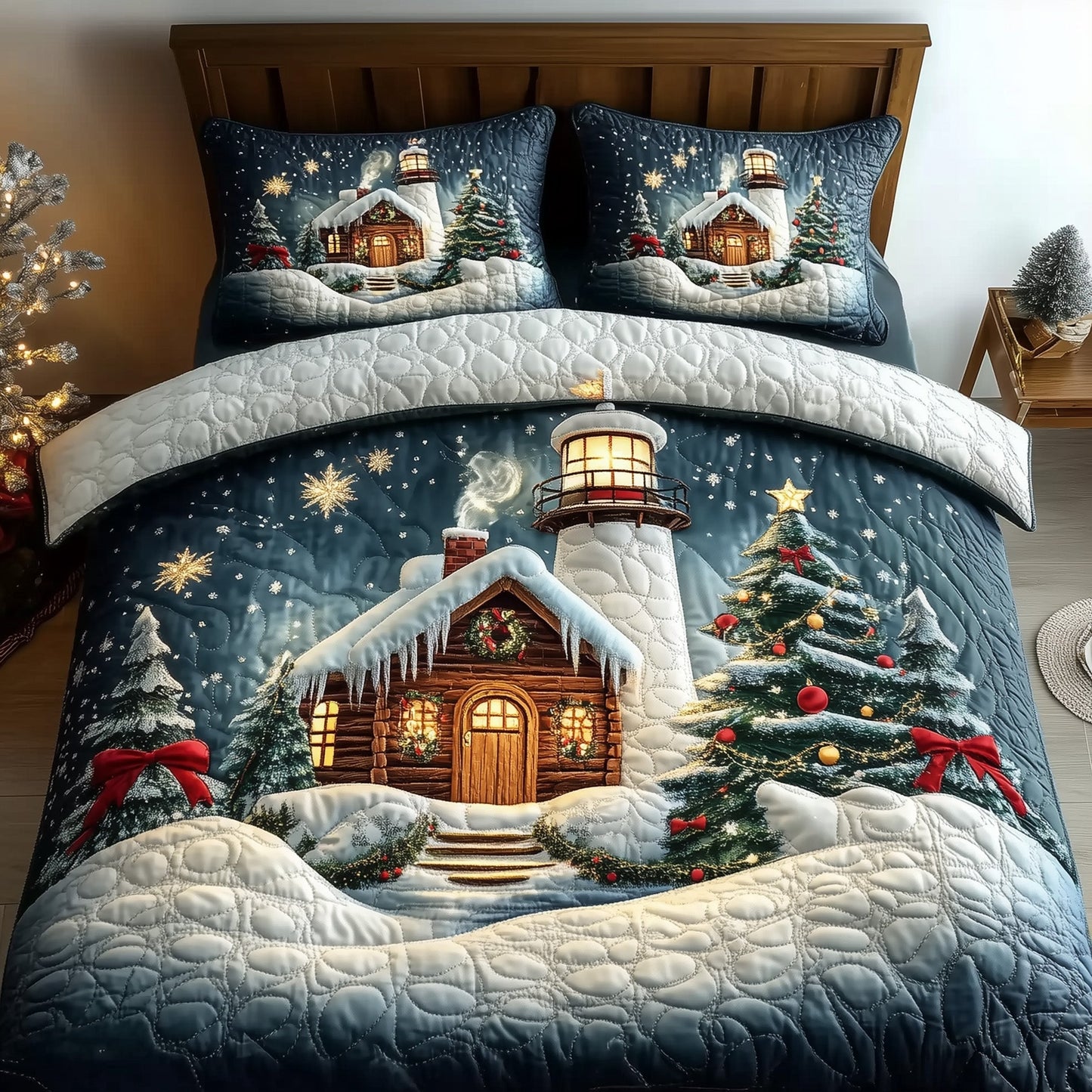 Winter Lighthouse Duvet Cover Set GFTONL6577