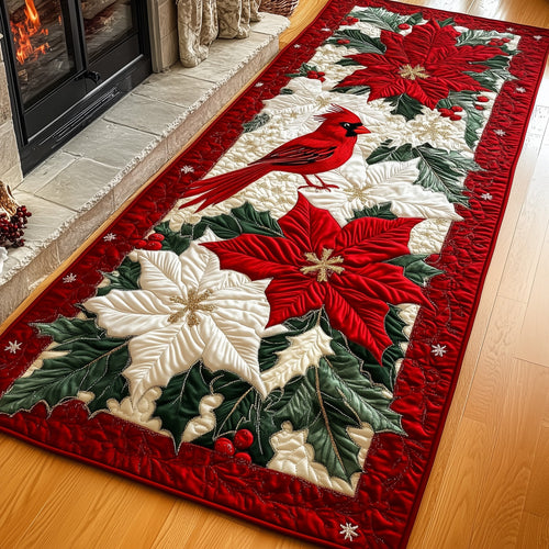 Cardinal Poinsettia Runner Rug GFTONL6654
