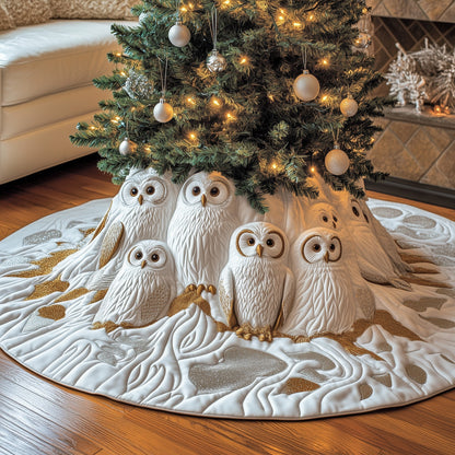 Winter Owl Quilted Tree Skirt GFTONL6828