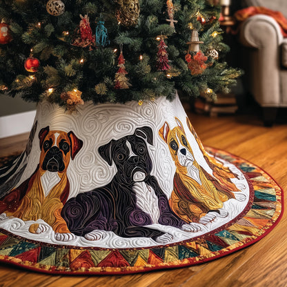 Boxer Quilted Tree Skirt GFTONL6907