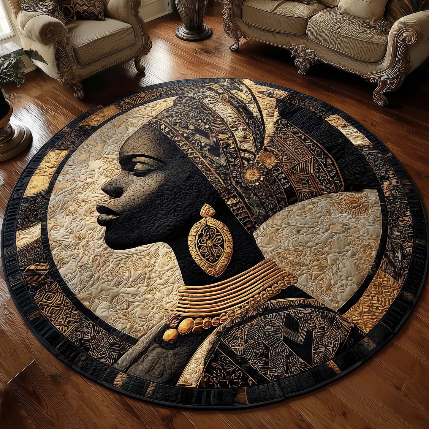 Heritage Rising Quilted Round Mat GFTONL6980