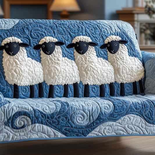 Adorable Sheep Quilted Sofa Cover GFTONL7088