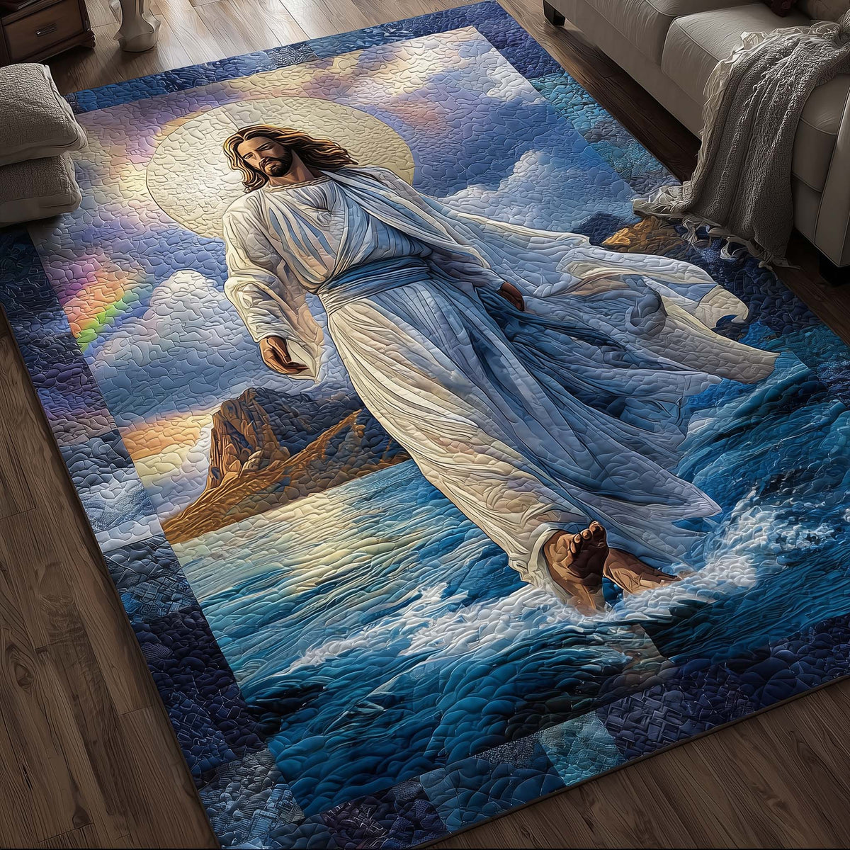 Walk On Rug Walking On Water Area Rug GFTONL7094 – Willow Quilt