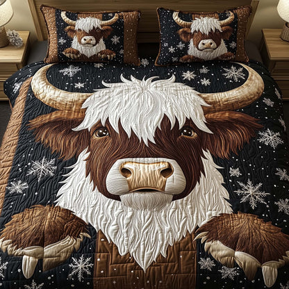 Whimsical Highland Cow Duvet Cover Set GFTONL7123