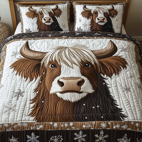 Whimsical Highland Cow Duvet Cover Set GFTONL7124