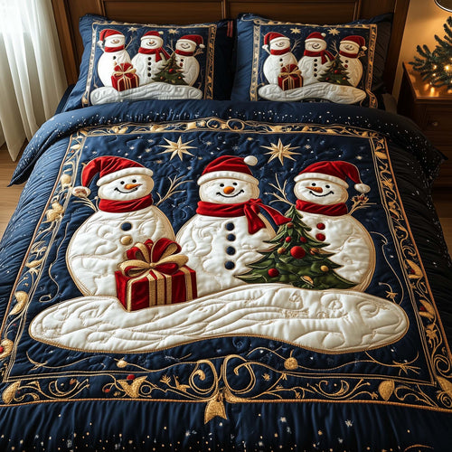 Cheerful Snowman Duvet Cover Set GFTONL7136
