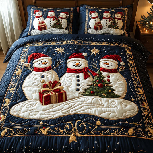 Cheerful Snowman Duvet Cover Set GFTONL7136
