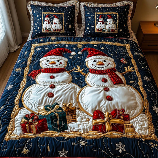Cheerful Snowman Duvet Cover Set GFTONL7137