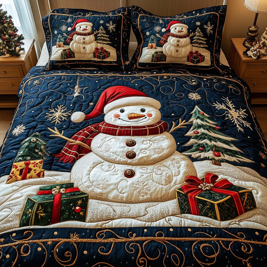 Cheerful Snowman Duvet Cover Set GFTONL7138