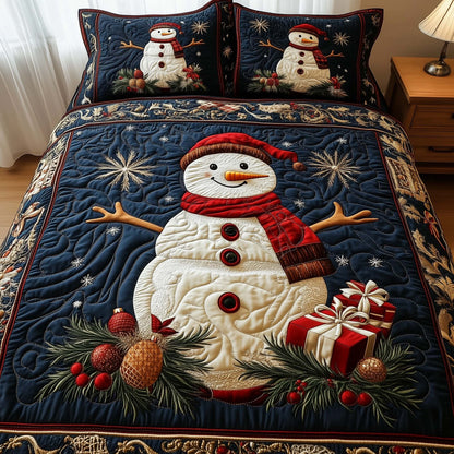 Cheerful Snowman Duvet Cover Set GFTONL7139