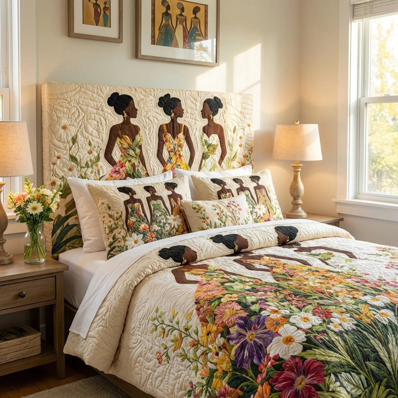 Golden Queens Quilted Headboard Slipcover GFTONL7313