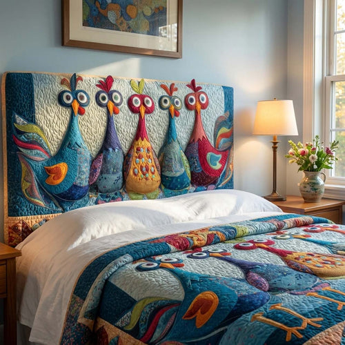 Funky Chicken Quilted Headboard Slipcover GFTONL7315
