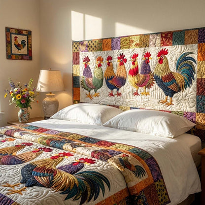 Funky Chicken Quilted Headboard Slipcover GFTONL7316
