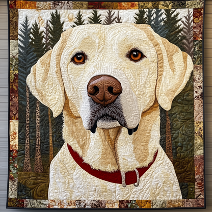 Gazing Upon Life Labrador Retriever Quilted Blanket GFTONL967