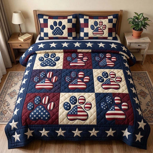 Heritage Patch 3-Piece Quilted Bedding Set GFTONMU01