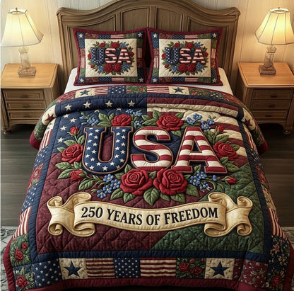 Heritage Patch 3-Piece Quilted Bedding Set GFTONMU03