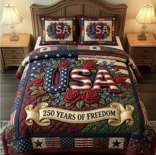 Heritage Patch 3-Piece Quilted Bedding Set GFTONMU03