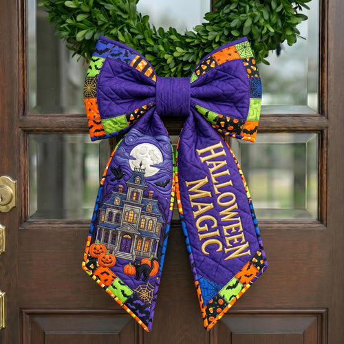 Haunted Halloween Quilted Wreath Sash GFTONMU1033