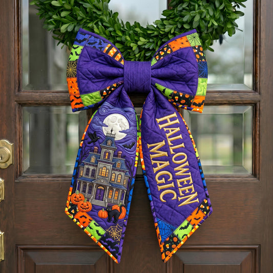 Haunted Halloween Quilted Wreath Sash GFTONMU1033