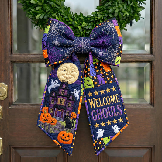 Haunted Halloween Quilted Wreath Sash GFTONMU1034