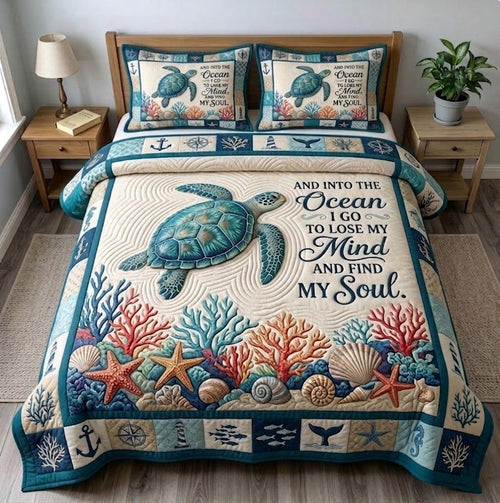 Summer Escape 3-Piece Quilted Bedding Set GFTONMU104