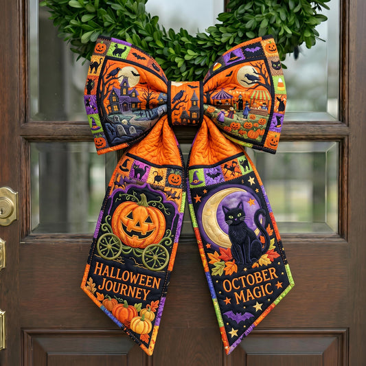 Haunted Halloween Quilted Wreath Sash GFTONMU1042