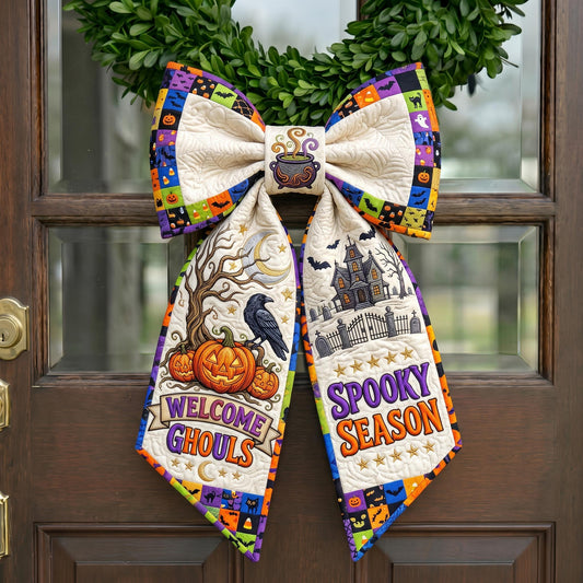 Haunted Halloween Quilted Wreath Sash GFTONMU1043