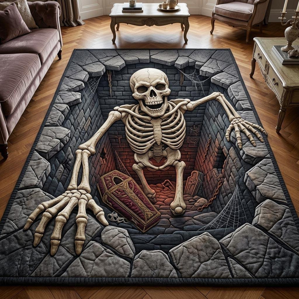 Haunted Skeleton Area Rug GFTONMU1062