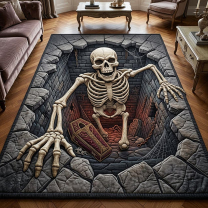Haunted Skeleton Area Rug GFTONMU1062