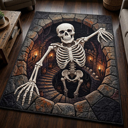 Haunted Skeleton Area Rug GFTONMU1064
