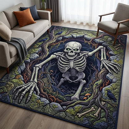 Haunted Skeleton Area Rug GFTONMU1066