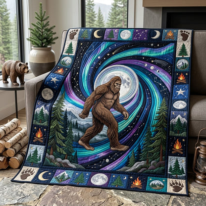 Bigfoot Sasquatch Quilted Blanket GFTONMU1076