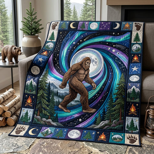 Bigfoot Sasquatch Quilted Blanket GFTONMU1076