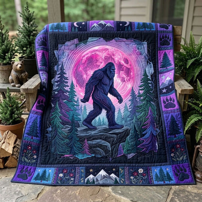 Bigfoot Sasquatch Quilted Blanket GFTONMU1077