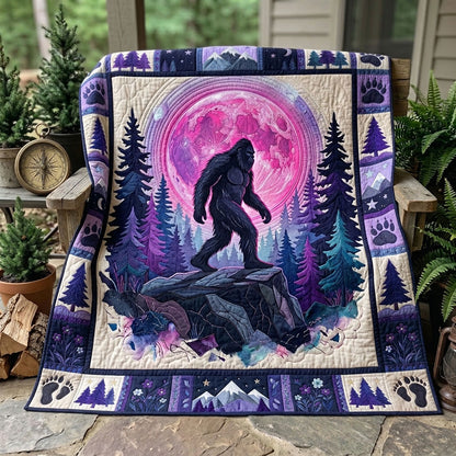 Bigfoot Sasquatch Quilted Blanket GFTONMU1079