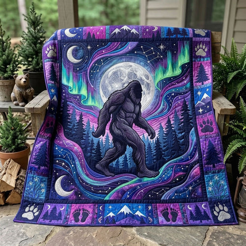 Bigfoot Sasquatch Quilted Blanket GFTONMU1081