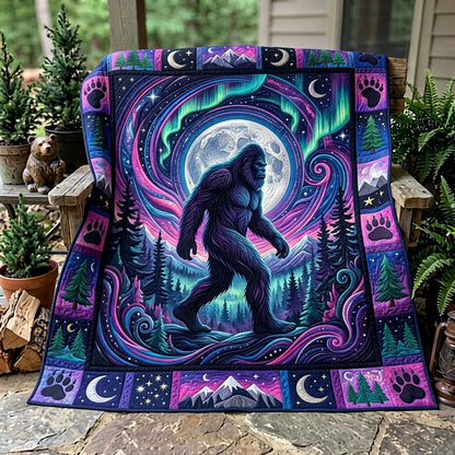 Bigfoot Sasquatch Quilted Blanket GFTONMU1082