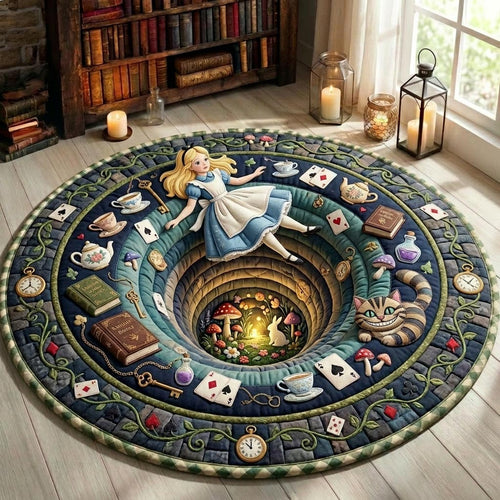 Alice In Wonderland Quilted Round Mat GFTONMU1118