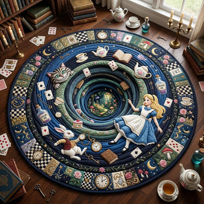 Alice In Wonderland Quilted Round Mat GFTONMU1119